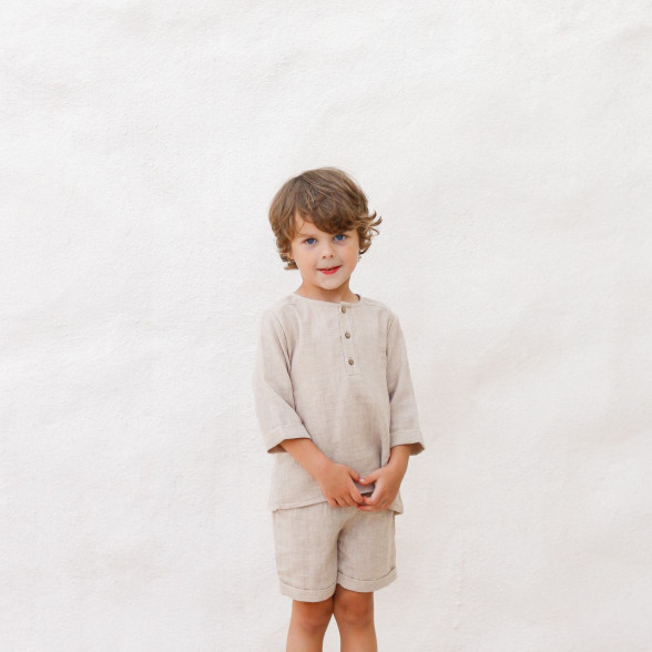 Muslina krekls - smilškrāsas