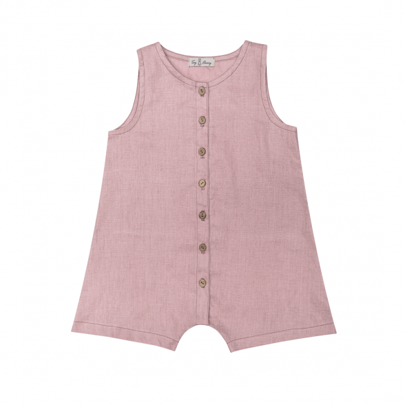 Lina romperis ar pogām - maigi rozā